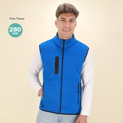 Gilet Personnalisé Bicolore Confortable et Stylé Anderson pas cher Matières : polaire Taille textile : L Couleurs : bleu marine  2