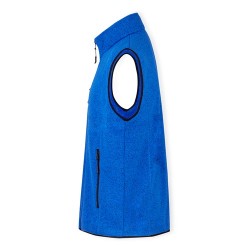 Gilet Personnalisé Bicolore Confortable et Stylé Anderson pas cher Matières : polaire Taille textile : L Couleurs : bleu marine 