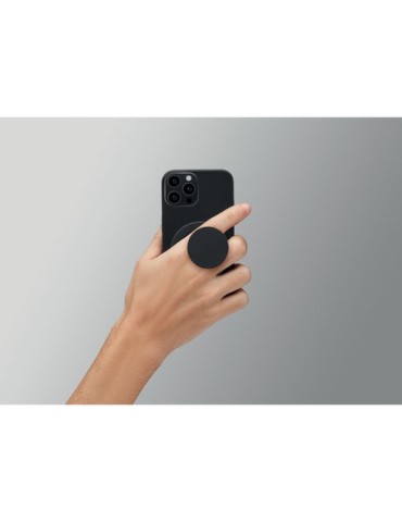 Support magnétique publicitaire pour téléphone ABLE Matières : ABS recyclé Couleurs : noir cadeau collaborateur premium