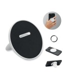 Support magnétique publicitaire pour téléphone ABLE Matières : ABS recyclé Couleurs : blanc personnalisable avec votre logo