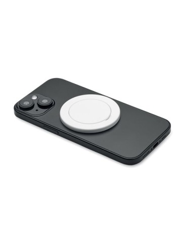 Support magnétique publicitaire pour téléphone ABLE Matières : ABS recyclé Couleurs : blanc cadeau entreprise pas cher