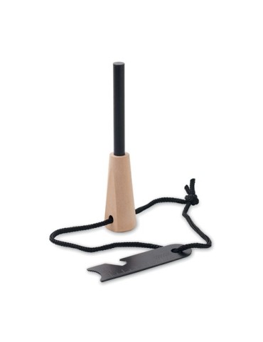 Allume-feu  en pin - FUEGOR Matières : acier inoxydable Couleurs : bois