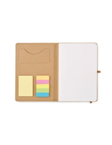 Carnet A5  en papier recyclé - STICKNOTE Matières : papier recyclé Couleurs : beige 2