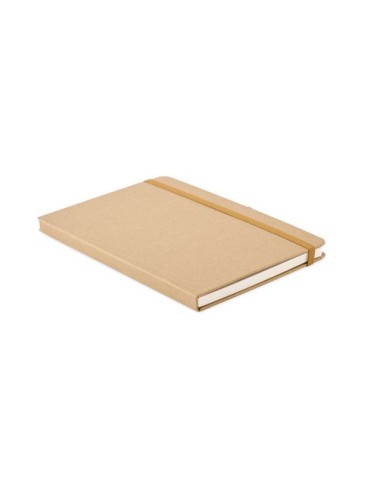 Carnet A5  en papier recyclé - STICKNOTE Matières : papier recyclé Couleurs : beige impression haute définition