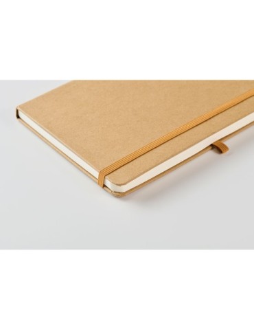 Carnet A5  en papier recyclé - STICKNOTE Matières : papier recyclé Couleurs : beige marquage laser ultra précis