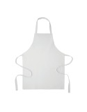 Tablier  en coton recyclé - SOUS COLOUR Matières : coton recyclé Couleurs : blanc personnalisable avec votre logo