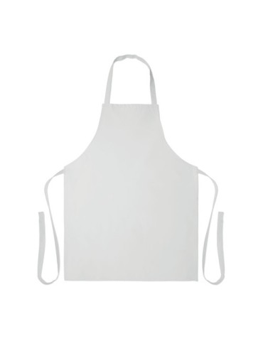 Tablier  en coton recyclé - SOUS COLOUR Matières : coton recyclé Couleurs : blanc impression haute définition