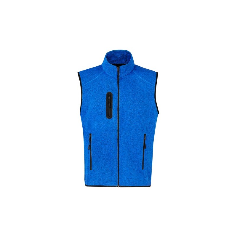 Gilet Personnalisé Bicolore Confortable et Stylé Anderson pas cher Matières : polaire Taille textile : L Couleurs : bleu marine 