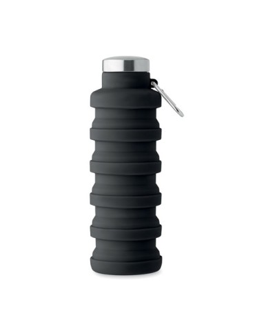 Bouteille pliable  500ml KOLAPSI Matières : silicone Couleurs : noir 2