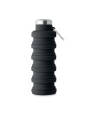 Bouteille pliable  500ml KOLAPSI Matières : silicone Couleurs : noir goodies publicitaire événementiel