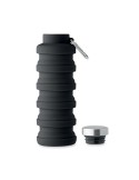 Bouteille pliable  500ml KOLAPSI Matières : silicone Couleurs : noir objet promotionnel éco-responsable