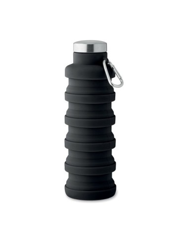 Bouteille pliable  500ml KOLAPSI Matières : silicone Couleurs : noir goodies entreprise design