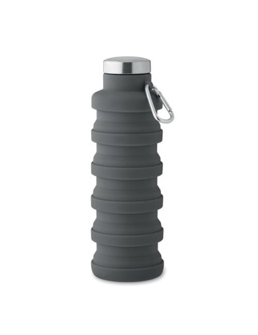 Bouteille pliable  500ml KOLAPSI Matières : silicone Couleurs : pierre accessoire événementiel unique