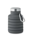 Bouteille pliable  500ml KOLAPSI Matières : silicone Couleurs : pierre marquage couleur éclatante