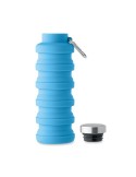 Bouteille pliable  500ml KOLAPSI Matières : silicone Couleurs : bleu bébé livraison express 24h 48h