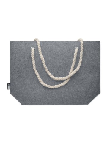 Sac de plage  en feutre RPET - FELTSEA Matières : PET recyclé Couleurs : gris cadeau client original