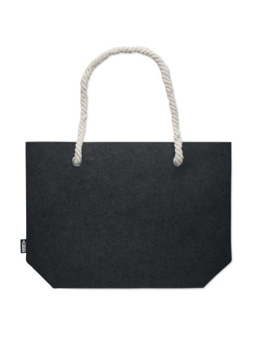Sac de plage  en feutre RPET - FELTSEA Matières : PET recyclé Couleurs : pierre marquage laser ultra précis