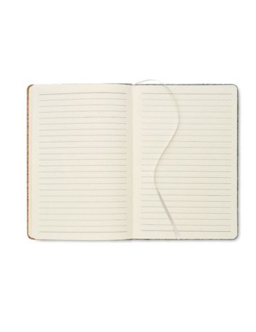 Carnet A5  en liège RPET personnalisé CORKBOOK Matières : papier Couleurs : gris livraison express 24h 48h