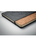 Carnet A5  en liège RPET personnalisé CORKBOOK Matières : papier Couleurs : pierre personnalisation rapide en France