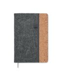 Carnet A5  en liège RPET personnalisé CORKBOOK Matières : papier Couleurs : pierre goodies entreprise design