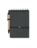 Cahier recyclé personnalisé et stylo à bille NOTIE Matières : papier recyclé Couleurs : pierre cadeau collaborateur premium