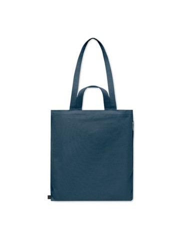 Sac shopping  en coton recyclé GAVE COLOUR Matières : coton recyclé Couleurs : bleu objet promotionnel éco-responsable