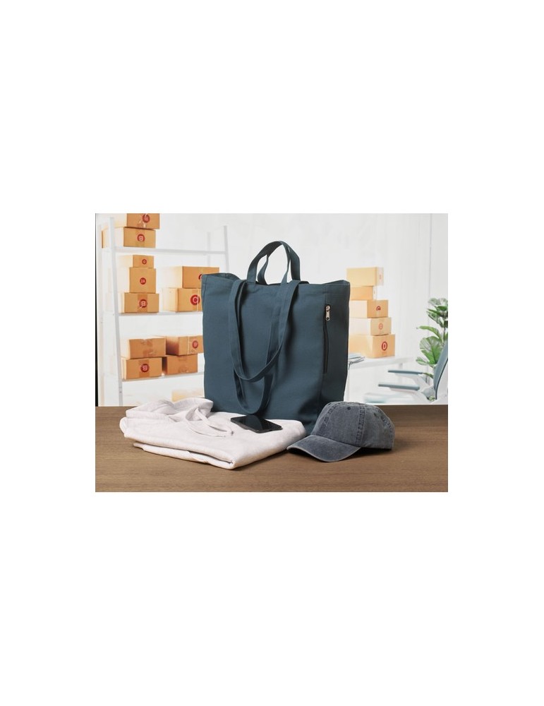 Sac shopping en coton recyclé GAVE COLOUR Personnalisé Personnalisé