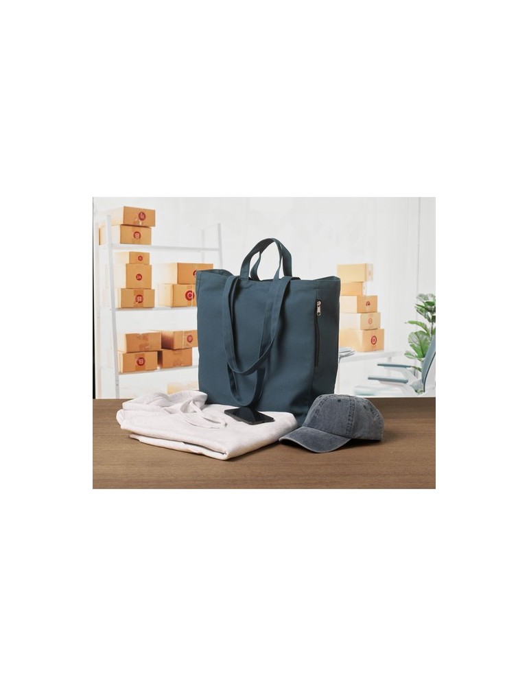 Sac shopping en coton recyclé GAVE COLOUR Personnalisé Personnalisé