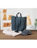 Sac shopping  en coton recyclé GAVE COLOUR Matières : coton recyclé Couleurs : bleu personnalisation sur mesure