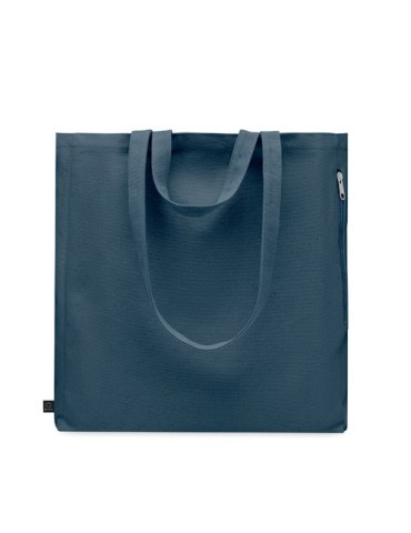 Sac shopping  en coton recyclé GAVE COLOUR Matières : coton recyclé Couleurs : bleu goodies publicitaire durable