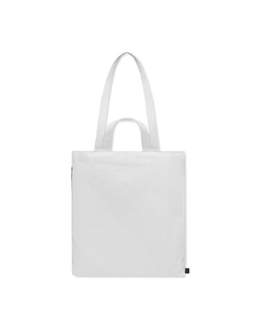 Sac shopping  en coton recyclé GAVE COLOUR Matières : coton recyclé Couleurs : blanc impression haute définition