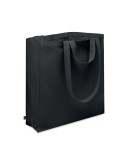 Sac shopping  en coton recyclé GAVE COLOUR Matières : coton recyclé Couleurs : noir personnalisable avec votre logo