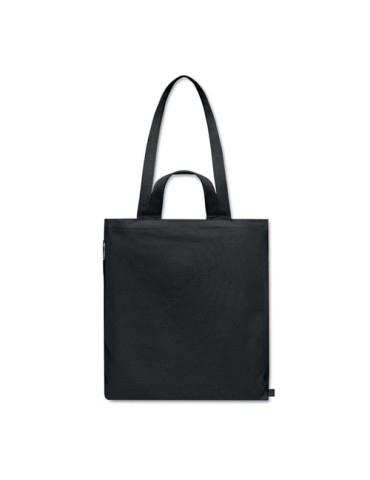 Sac shopping  en coton recyclé GAVE COLOUR Matières : coton recyclé Couleurs : noir goodies publicitaire événementiel