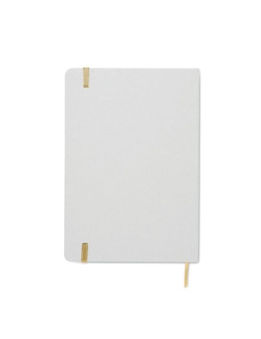 Carnet A5 à couleur révélée personnalisé ROUTE WHITE Couleurs : doré Matières : carton de lait recyclé 2