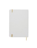 Carnet A5 à couleur révélée personnalisé ROUTE WHITE Couleurs : doré Matières : carton de lait recyclé marquage laser ultra préc