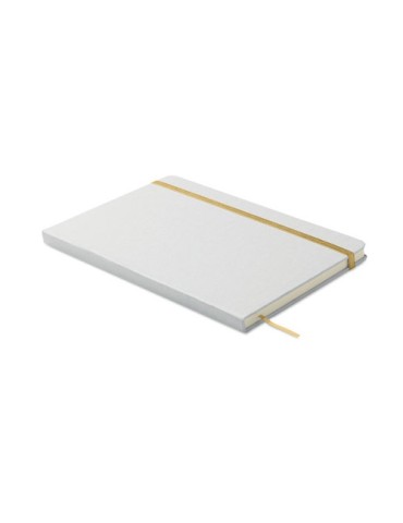 Carnet A5 à couleur révélée personnalisé ROUTE WHITE Couleurs : doré Matières : carton de lait recyclé cadeau client original