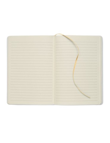 Carnet A5 à couleur révélée personnalisé ROUTE WHITE Couleurs : doré Matières : carton de lait recyclé livraison express 24h 48h