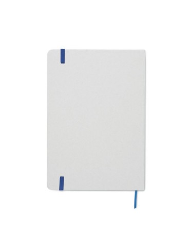 Carnet A5 à couleur révélée personnalisé ROUTE WHITE Couleurs : bleu Matières : carton de lait recyclé livraison express 24h 48h