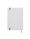 Carnet A5 à couleur révélée personnalisé ROUTE WHITE Couleurs : rouge Matières : carton de lait recyclé impression haute définit