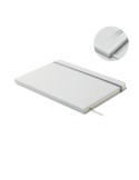 Carnet A5 à couleur révélée personnalisé ROUTE WHITE Couleurs : argenté Matières : carton de lait recyclé personnalisable avec v