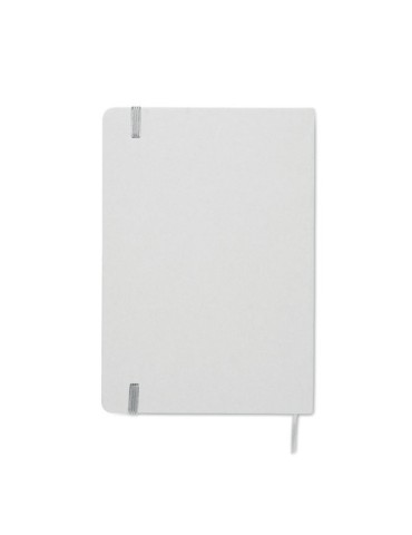 Carnet A5 à couleur révélée personnalisé ROUTE WHITE Couleurs : argenté Matières : carton de lait recyclé objet promotionnel éco