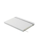 Carnet A5 à couleur révélée personnalisé ROUTE WHITE Couleurs : argenté Matières : carton de lait recyclé objet publicitaire rob