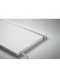 Carnet A5 à couleur révélée personnalisé ROUTE WHITE Couleurs : argenté Matières : carton de lait recyclé goodies publicitaire é