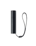 Lampe rechargeable en aluminium publicitaire ALUMINATE Matières : aluminium Couleurs : noir goodies publicitaire événementiel