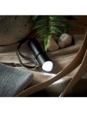 Lampe rechargeable en aluminium publicitaire ALUMINATE Matières : aluminium Couleurs : noir impression haute définition