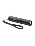 Lampe rechargeable en aluminium publicitaire ALUMINATE Matières : aluminium Couleurs : noir marquage laser ultra précis