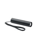 Lampe rechargeable en aluminium publicitaire ALUMINATE Matières : aluminium Couleurs : noir objet promotionnel éco-responsable