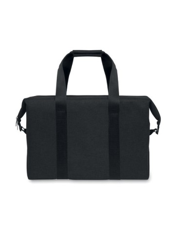 Sac isotherme  300D RPET 3L KIRA Matières : PET recyclé Couleurs : noir marquage laser ultra précis