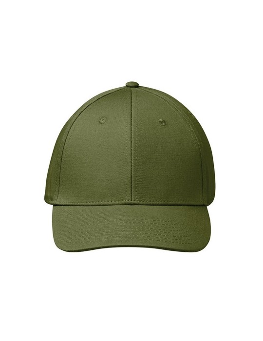 Casquette baseball à 6 pans publicitaire BAHAMAS Matières : coton Couleurs : vert armée personnalisation rapide en France