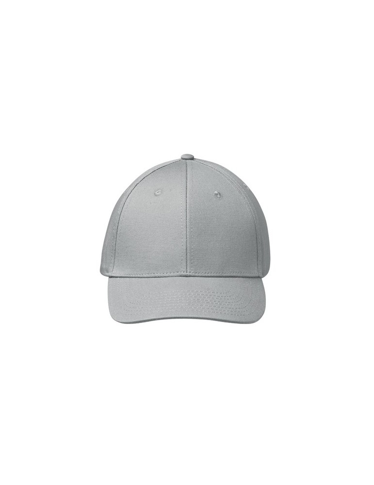 Casquette baseball à 6 pans publicitaire BAHAMAS Matières : coton Couleurs : argenté cadeau collaborateur premium